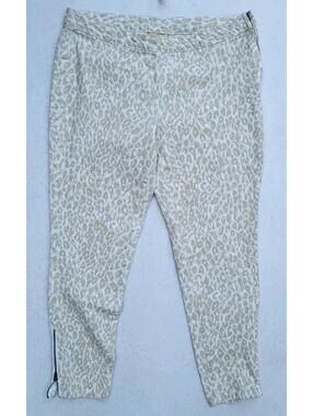 Miss Tina Cheetah Print Jeans Size 16 Size Zip Y2K